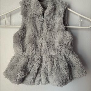 Mud Pie Girls Faux Fur Vest 12-18 Months